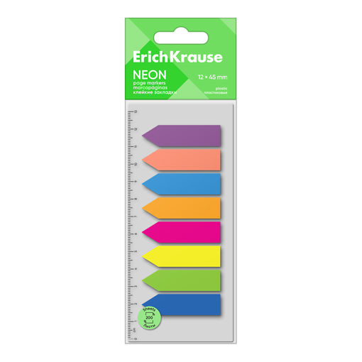 Picture of EK PAGE MARKER NEON ARROWS 12X45MM 200 SHEETS 8 COLOURS